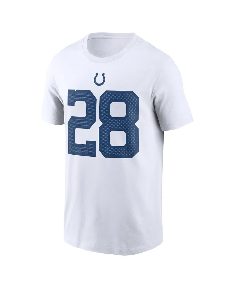 Men's Nike Jonathan Taylor White Indianapolis Colts Player Name Number T-shirt