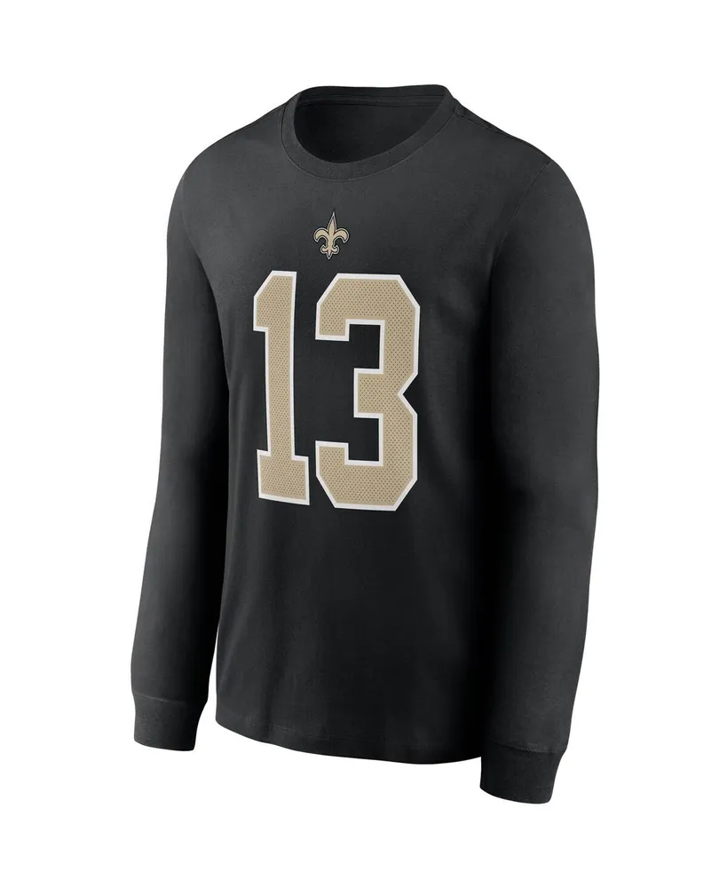 Men's Nike Michael Thomas Black New Orleans Saints Player Name Number Long Sleeve T-shirt
