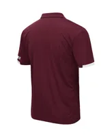 Men's Colosseum Maroon Mississippi State Bulldogs Logo Santry Polo Shirt