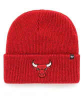 Men's '47 Red Chicago Bulls Brain Freeze Cuffed Knit Hat