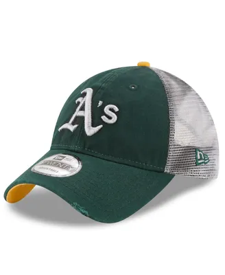 Men's New Era Green Oakland Athletics Team Rustic 9Twenty Adjustable Hat