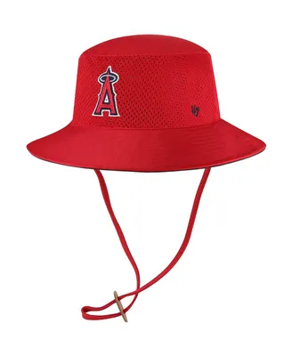 Men's '47 Red Los Angeles Angels Panama Pail Bucket Hat