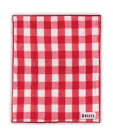 Los Angeles Angels 50" x 60" Buffalo Check Frosty Fleece Blanket