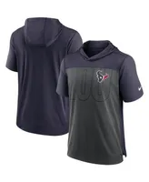 Men's Nike Heather Charcoal, Navy Houston Texans Performance Hoodie T-shirt