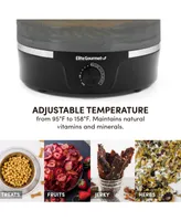 Elite Gourmet 5-Tier Food Dehydrator with Adjustable Temperature Control
