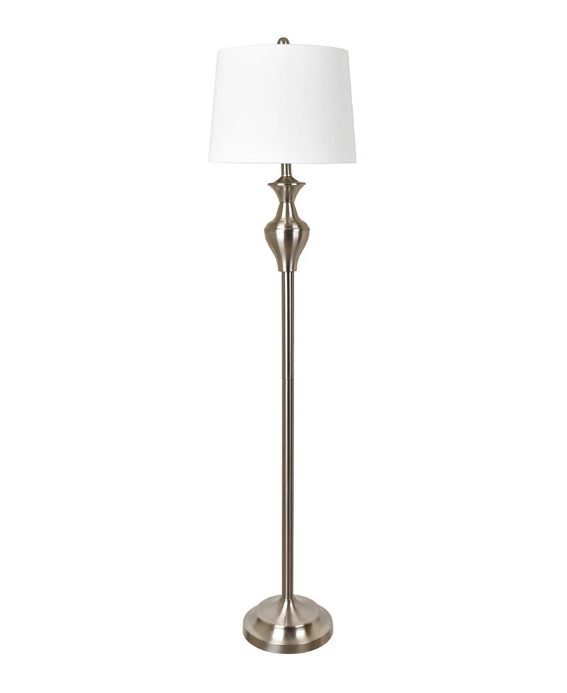 60" Floor Lamp - Silver