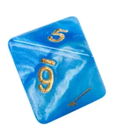 Sky Current Halfsies Dice Layered Dice with Upgraded Dice Case, 7 Piece