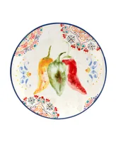 Certified International Sweet Spicy Salad Plate, Set of 4