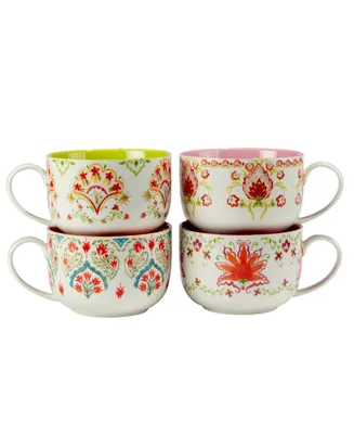 Certified International Francesca Jumbo Cups, Set of 4