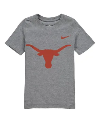 Preschool Boys and Girls Nike Charcoal Texas Longhorns Logo T-shirt