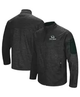 Men's Colosseum Heathered Charcoal Utah Valley Wolverines Anchor Full-Zip Jacket