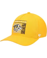 Men's '47 Gold Nashville Predators Reflex Hitch Snapback Hat