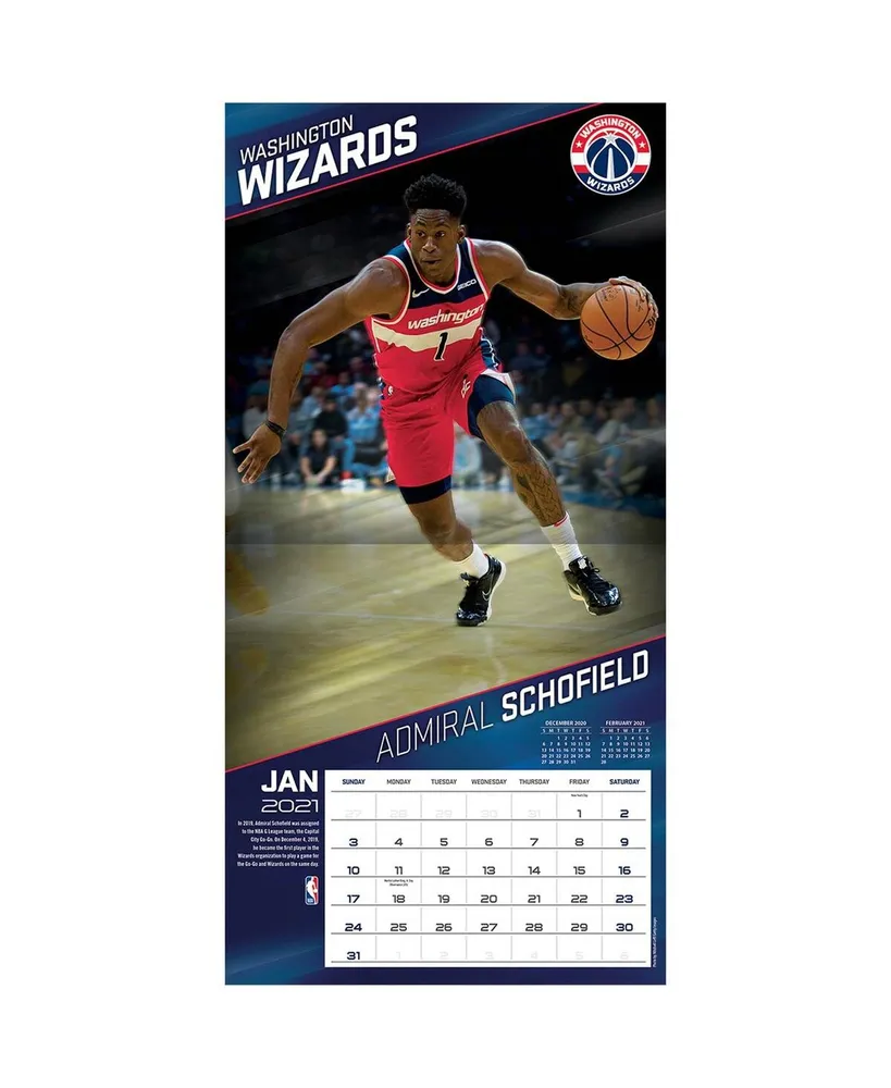 Turner Licensing Washington Wizards 2021 Wall Calendar