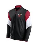 Men's Fanatics Black Miami Heat League Best Performance Full-Zip Jacket