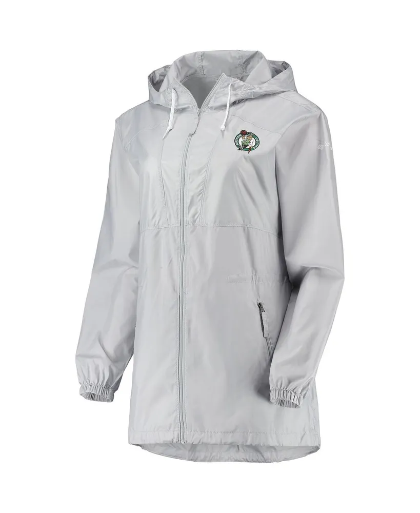 Women's Columbia Gray Boston Celtics Flashback Full-Zip Jacket