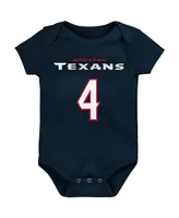 Unisex Newborn Infant Deshaun Watson Navy Houston Texans Mainliner Name Number Bodysuit