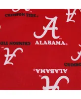 Alabama Crimson Tide Big Boys Crimson Team Logo Flannel Pajama Pants