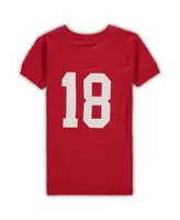 Preschool Boys and Girls Wes & Willy Crimson Alabama Crimson Tide Football Player V-Neck T-shirt and Pants Sleep Set