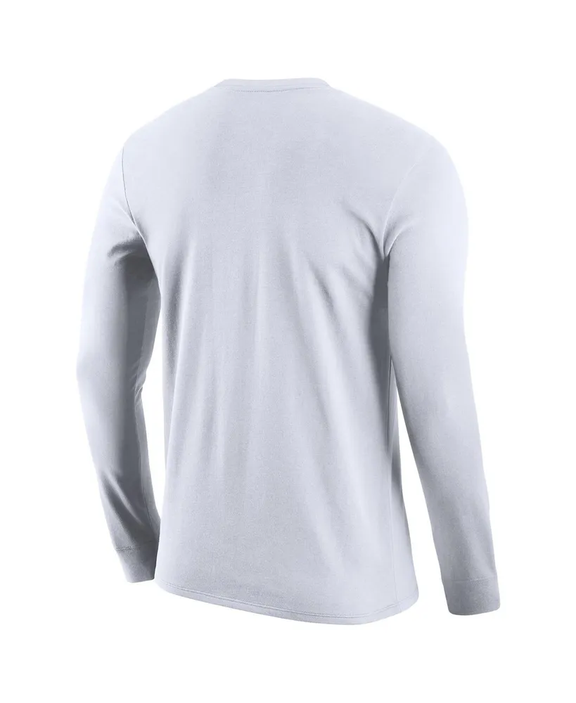Men's Nike White Florida A&M Rattlers Legend Bench Long Sleeve T-shirt