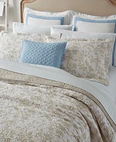 Laura Ashley Amberley Cotton Reversible 3-Pc. Quilt Set