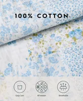 Laura Ashley Kenna Cotton Reversible Piece Quilt Set