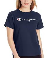 Champion Women's Cotton Classic Crewneck Logo T-Shirt