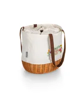 Picnic Time Mandalorian The Child Coronado Canvas And Willow Basket Tote