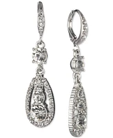 Givenchy Crystal Double Drop Earrings