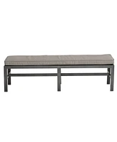 Closeout! Marlough Ii Aluminum Armless Dining Bench, Created for Macy's