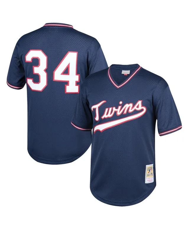 Youth Mitchell & Ness David Ortiz Navy Minnesota Twins Cooperstown Collection Mesh Batting Practice Jersey