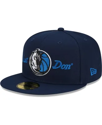 Men's New Era x Just Don Navy Dallas Mavericks 59FIFTY Fitted Hat