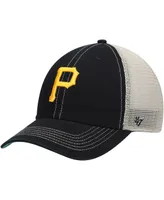 Men's Black Pittsburgh Pirates Trawler Clean Up Trucker Snapback Hat