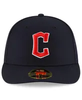 Men's Navy Cleveland Guardians Authentic Collection On-Field Road Low Profile 59Fifty Fitted Hat