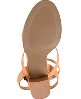 Journee Collection Women's Anikah Block Heel Strappy Sandals