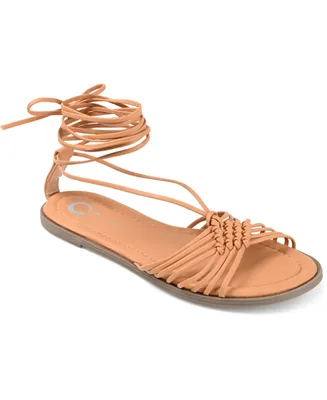 Journee Collection Women's Jess Tie-Up Sandals