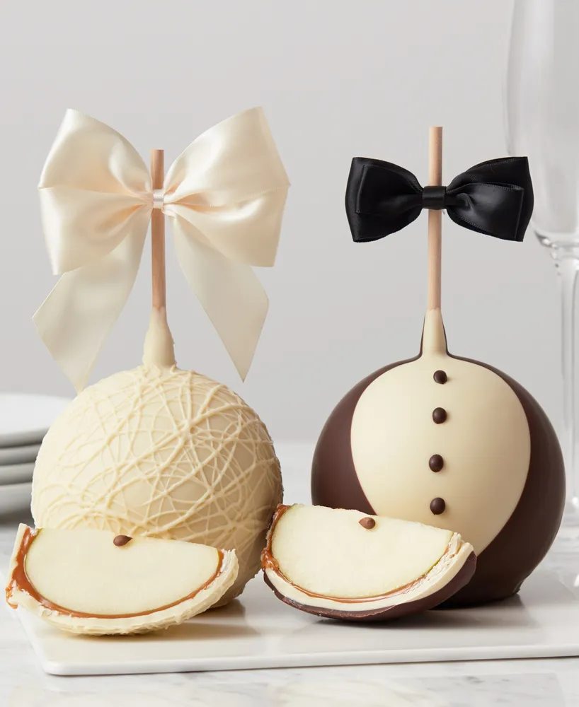 Mrs. Prindables Bride and Groom Jumbo Caramel Apple Set