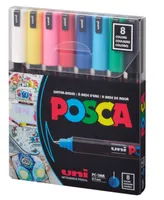 Posca 8-Color Paint Pen Set, Pc-1Mr, Ultra