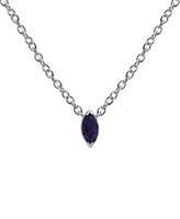 2-Pc. Set Blue Topaz Marquise Pendant Necklace & Matching Stud Earrings (3/8 ct. t.w.) Sterling Silver (Also Mystic Amethyst)