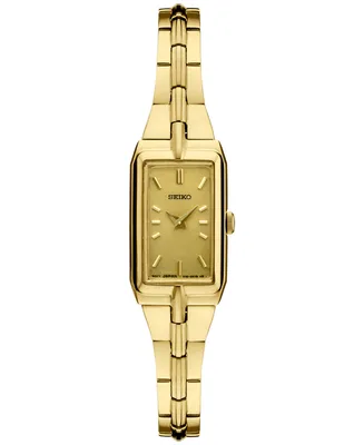 Seiko Women's Essential Gold-Tone Stainless Steel Bracelet Watch 15mm