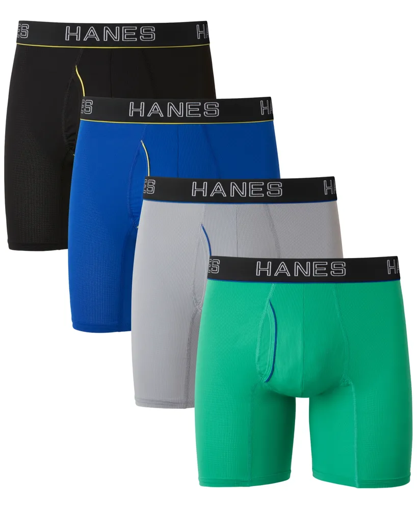 Hanes, Underwear & Socks, Hanes Mens 3pack Comfort Flex Fit Ultra Soft  Long Leg Boxer Brief L