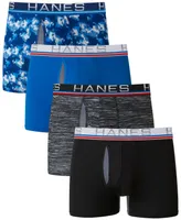 Hanes Men's 4-Pk. Ultimate Sport with X-Temp Total Support Pouch Trunks