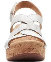 Clarks Women's Collection Giselle Beach Slingback Wedge Sandals