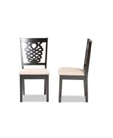 Gervais Modern and Contemporary Wood Dining Chair Set, 2 Piece