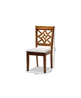 Nicolette Modern and Contemporary Wood Dining Chair Set, 2 Piece