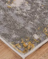 Feizy Waldor R3969 5' x 8' Area Rug - Gray, Gold