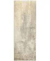 Feizy Aura R3739 2'10" x 7'10" Runner Area Rug - Ivory, Gold