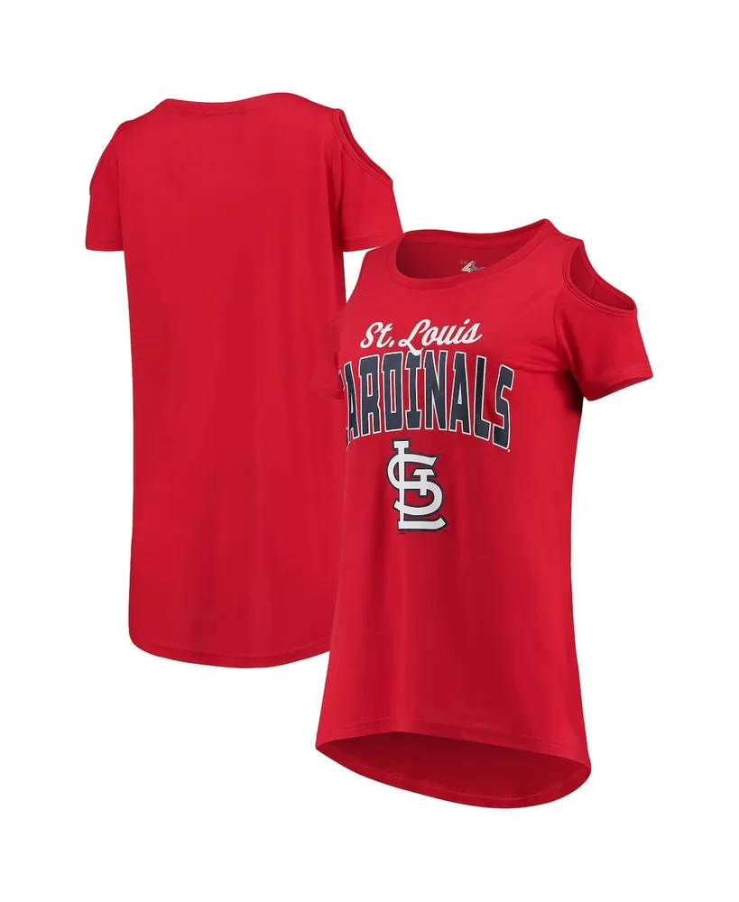 Women's St. Louis Cardinals G-III 4Her by Carl Banks White Heart Graphic  Fitted T-Shirt