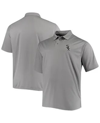 Men's Fanatics Gray Chicago White Sox Big Tall Solid Birdseye Polo Shirt