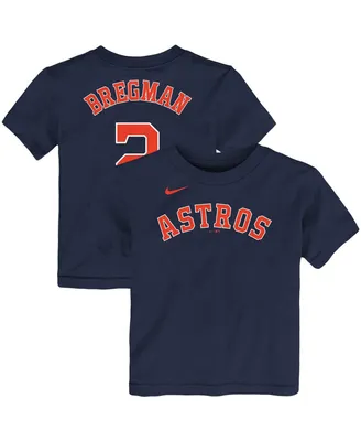Boys and Girls Infant Nike Alex Bregman Navy Houston Astros Player Name Number T-shirt