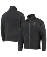 Men's Columbia Charcoal Milwaukee Brewers Full-Zip Flanker Jacket